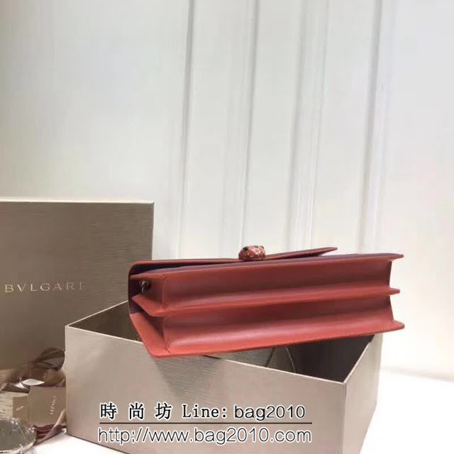 BVLGARI寶格麗 專櫃同步新款 Serpenti雙層琺瑯蛇頭包 鏈條單肩斜挎包 B35362 FYD1335